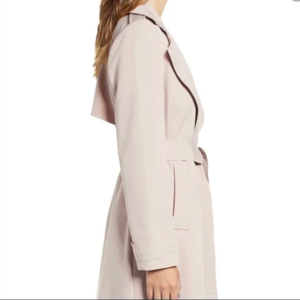 Dusty Rose Prima Trench Coat - Picture 4 of 9